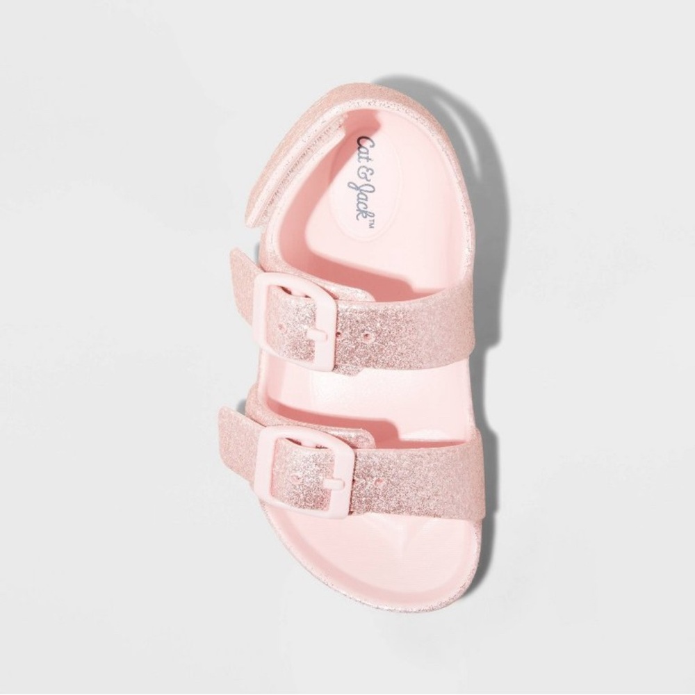 Cat & Jack Glittery Pink EVA Sandals